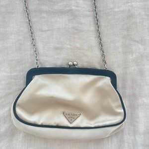 Vintage Satin Prada Clutch